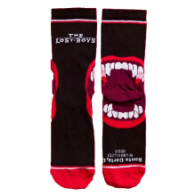 (4 UK-8 UK, Black/Red) The Lost Boys Unisex Adult Bite Ankle Socks
