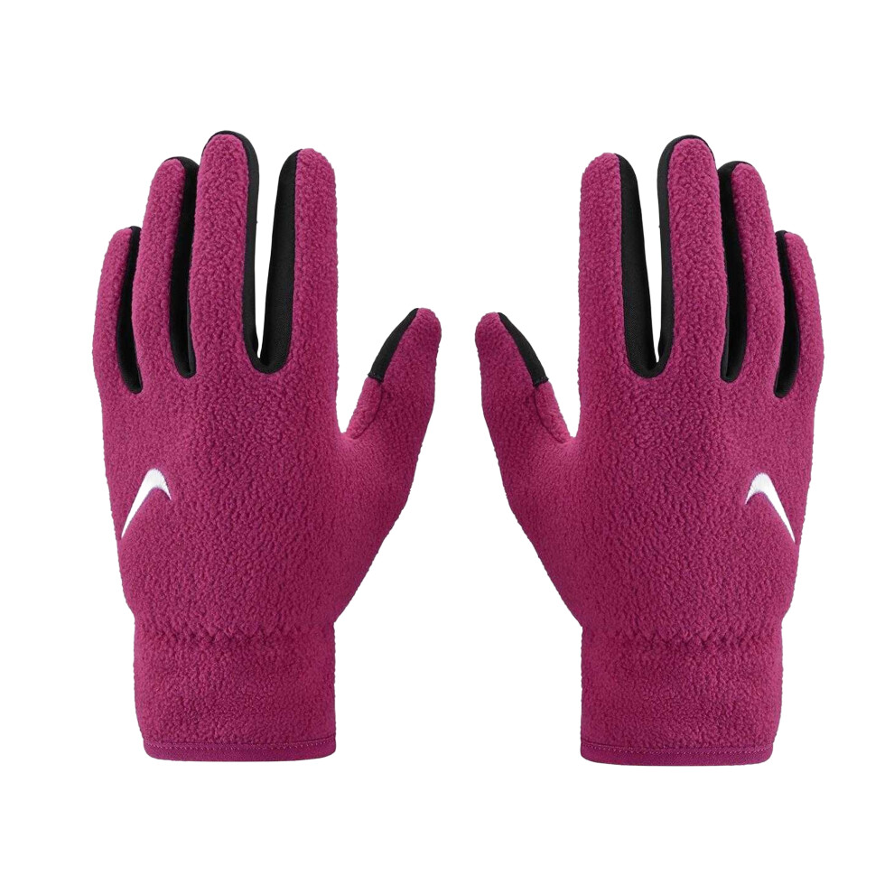 Nike (M, Burgundy) Childrens/Kids One Fleece Therma-Fit Gloves
