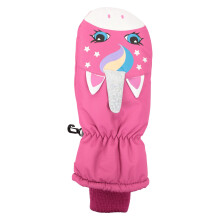 (7-8 Years, Pink) Mountain Warehouse Girls Critter Unicorn Ski Mittens