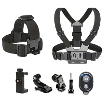 360 Rotatable Chest Strap Mount for Hero 12/11/10/9/8 Sports Camera Stand Adjustable Phone Holder