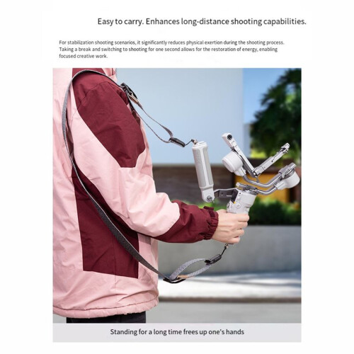 For  RS4Mini Decompression Strap Stabilizer SLR Camera Anti-Shake Handheld Gimbal Decompression Rope Grey 1