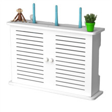Wandgemonteerde Wifi-Box/Opbergkast voor Router, Modem, Stekkerdoos en Kabels - Grote Opbergkast