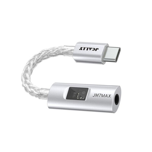 JCALLY JM7MAX Type-C Portable Amplifier Visual HiFi USB to 3.5mm Digital CX31993 DAC Adapter for Android/IOS Support Mic 1