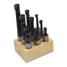 Professional 1/2" Boring Bar Set, 9 Pcs Carbide Tipped Bars, OEM-Lathe Tool Replacement