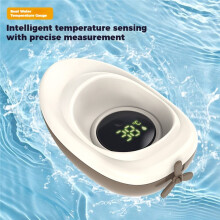 1pc Little Boat Baby Water Temperature Gauge, Button Cell Child/Baby Bath Digital Temperature Gauge - Home Use