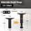 8PCS Adjustable Height Bed Support Legs 5.0-7.8inch Heavy Duty Bed Frame Support Legs for Bed Slat and Frame Support 8