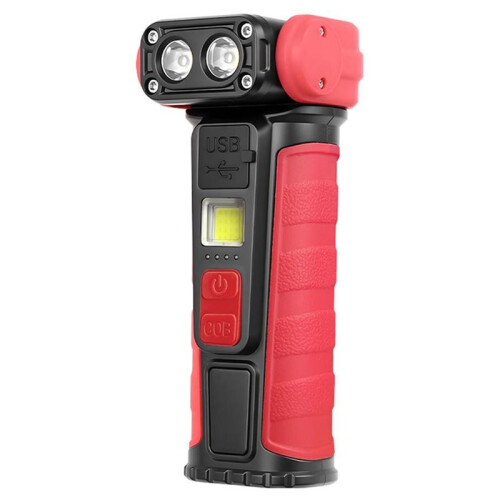 High Power Portable Flashlight Multifunctional Work Light with Clip Super Bright Pocket Light LED Magnetic Keychain