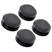 4 Stuks Anti-Vibratiepads voor Luidsprekers/Subwoofers/Versterkers - Hi-Fi Isolatievoetjes voor Verbeterde Geluidskwaliteit, Zwart