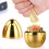 1pcs  Egg-Shaped Toothpick Jar Electroplating Plastic Toothpick Box Storage Box Ornaments Home Decoration 4