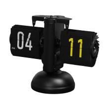 Vintage Flip Clock-Automatic Mechanical Desk Clock with Calendar&Week Display Retro Home Decor for Living Room & Office
