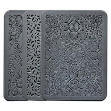 3er-Pack Silikon-Texturtransferpads für Polymer Clay Schmuck - Verschönern Sie Ihre Kreationen mit Professionellen Designs