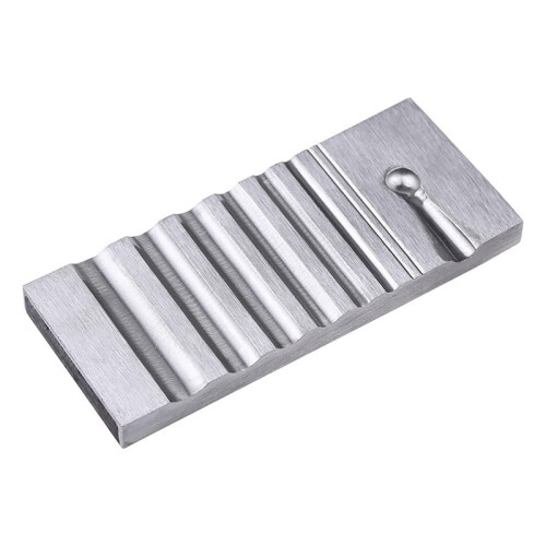 Swage Block Metal Forming Tool for Jewelry, Iron Bench Tool with Precise Channels