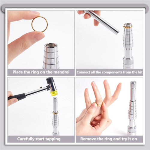 Ring Stretcher Size Adjuster Engagement Ring Sizer Jewelry Sizing Tool for Ring Turning & Ring Making 2