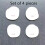 Diatomaceous Earth Coasters Set - 4 Pack Absorbent Quick-Dry Stone Design Black 3