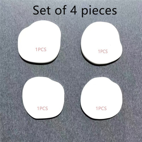 Diatomaceous Earth Coasters Set - 4 Pack Absorbent Quick-Dry Stone Design Black 2