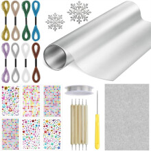 Metal Embossing Kit, 1 Roll of 20ft Aluminum Embossing Foil, Decorative Art Metal Foil Sheet Tools, Making Kit