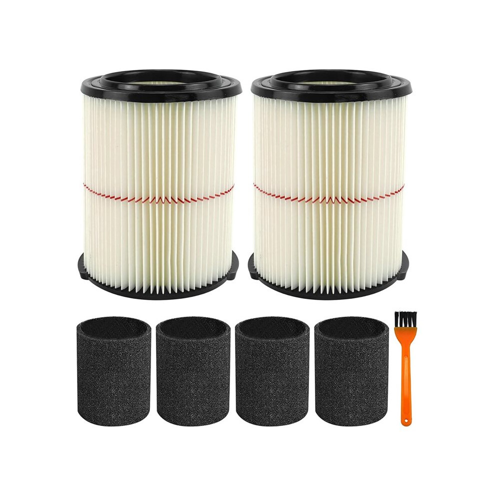 Photos - Cutting Disc 2 Pack 38754 Replacement Filters Fit for CMXZVBE38754 Fit 5-20 Gallon Shop Vacuum with 4 Pack Foam Sleeves