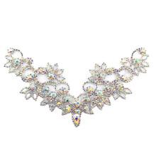 Luxury Silver Wedding Dress Collar Decoration Accessories, 23cmx6.5cm A