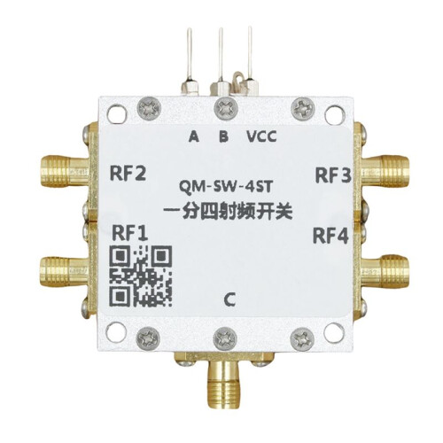 0.1-6GHz RF  SP4T RF  High Isolation 1/4 Microwave Electronic  RF