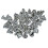 50 Stueck Silber Ohrringe Fasteners geformte Kugel 1