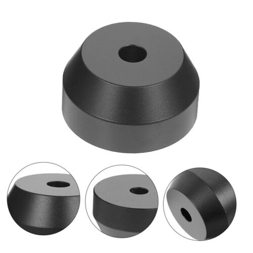 Adaptador Universal de Alumínio para Disco de Vinil de 45 RPM com Cúpula Central para Toca-Discos de 7 Polegadas (EP) 1