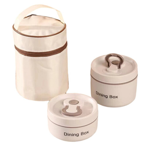 Premium Insulated Lunch Container Set, 2/3/4 Tier Stackable Stainless Steel with Lunch Bag