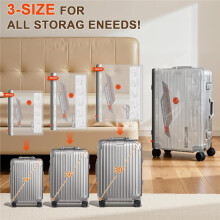 Travel Vacuum Bags with Pump -12 Pack Space Saver Bag for Travel & Home, Clothes, Bedding, Blankets, Seasonal Storage
