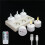 3D Wick LED Tea Light Set with Remote Control, Timer, and USB Charging Station 3