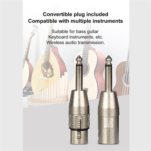 Wireless Microphone System Wireless Transmitter Receiver XLR Mic Converter Adapter Automatic Microphone for Condenser