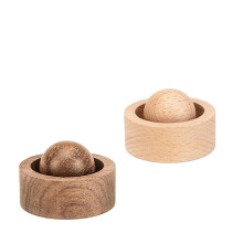 Natürliche Holzkugeln für Ätherische Öle: 2 Handgefertigte Aromatherapie-Dekorationen Aus Holz, Wiederverwendbarer, Tragbarer Diffusor