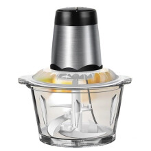 300W Electric Food Processor - 2L Capacity, 2 Speeds, 4 Bi-Level Blades for Efficient Chopping GB Plug
