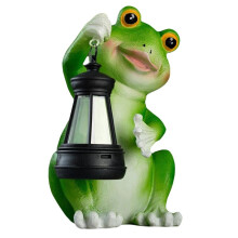 Simulation Frog Animal Solar Lantern Garden Courtyard Home Balcony Porch Resin Ornaments
