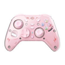 Controladores de Jogo Sem Fio Tri Mode Gamepad Joystick Linear de Efeito Hall 1000Hz Gamepads para PC NS Phone Rosa