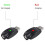 USB Thread Cable, USB Charger Cable, Overcharge Protection Adapter with LED Indicator Adapter for Wireless-4AA 6