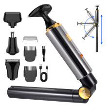 HATTEKER Upgraded Herren Elektrischer Rückenrasierer Body Trimmer Gesicht, Arm, Kinn Barttrimmer Kabellos Haarschneider Wasserdichte LED-Anzeige