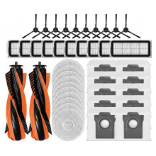 For Cecotec Conga X70 Replacement Parts Accessories Main Side Brush HEPA Filter Mop Cloth Rag Dust Bags