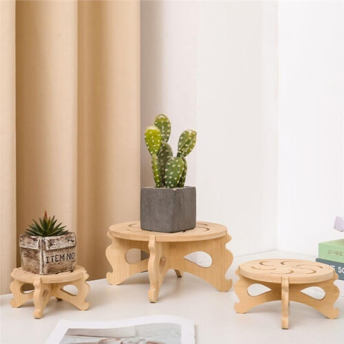 Supporto per Piante da Interno In Bambù e Legno, 2 Pezzi, Supporto per Piante da Interno, Non Richiede Viti, Supporto Stabile per Vasi da Esterno 2