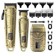 Hatteker Professionelle Haarschneider 3 in 1 Haartrimmer Bartschneider Rasierapparat Schnurloser Barttrimmer Herrenpflege Set für Männer