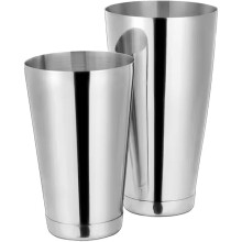 Boston Cocktail Shaker Set, 17 Oz and 24 Oz Professional Bar Tools for Bartender,Drink Mixer for Bartending (Silver)