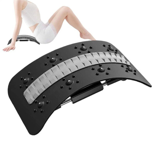 Back Stretcher Adjustable Back Stretcher Massager Waist Support Relieving Board Back Support for Workout Recovery 2