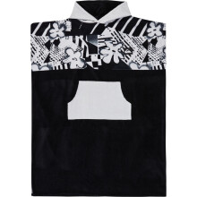 (One Size, Black Quik Tough) Quiksilver Mens Beach Towel Hooded Beach Towel