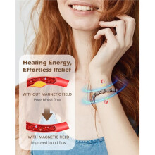 Copper Bracelets for Women, Copper Bracelet with Magnets &Shinning Crystals, Jewelry Gift