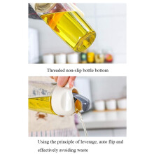 2 Botellas de Aceite Domésticas Antigoteo para Cocina, Botella para Condimentos con Apertura y Cierre Automático y Tapa