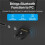 USB  5.0 Adapter Wireless for PC Windows 7/8/10/11  Receiver & Transmitter for Speaker Earbuds Black 2
