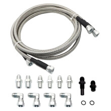 70 Inch SS Braided Transmission Cooler Hose for Chevy 1996-2021 700R4 4L60 4L60E 4L65E 4L80E Transmission
