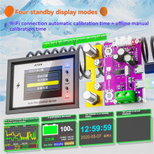 30A Battery Capacity Tester 0-420V WiFi Coulomb Meter Volt-Ammeter Power Battery Monitor with 80A Relay 30A