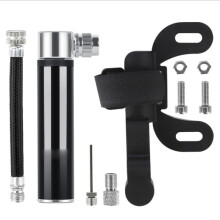 Manuelle Mini-Luftpumpe für Fahrräder, Basketball-/Fußballpumpen (schwarz, Luftpolsterverpackung): Luftpolsterbeutel rot