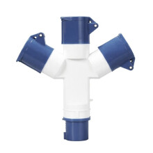 Y-Type Industrial Plug IP44 Waterproof 3Pin 16A Multi-Function Three-Way Connector Branch Socket Three-Phase Power