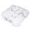 For  Switch2  Protective Case with Game Card Slots Clear Storage Shell Protection for Gaming Accessories 2