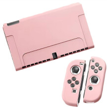 Protective Case for OLED Console and Joy-Cons, Can Be Inserted in Dock with Shell for OLED